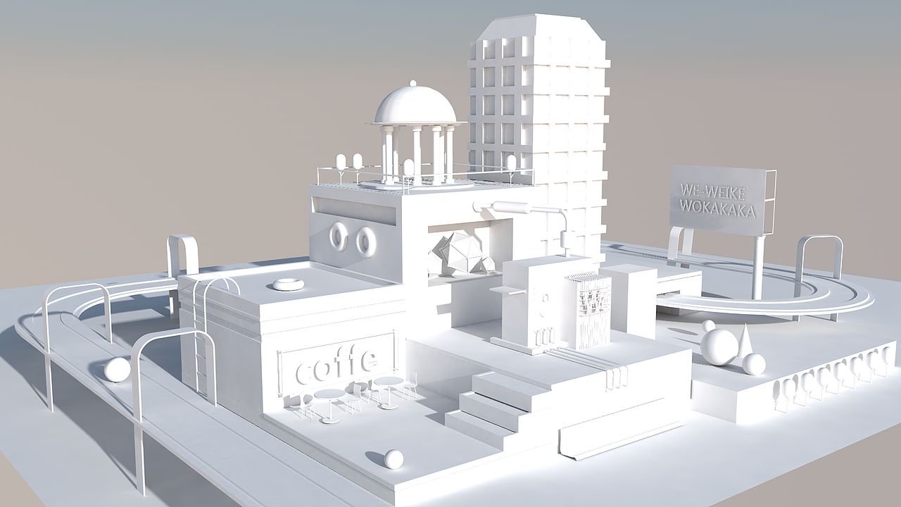 城市 C4D（图ZMTM2NjExNzM2） - 建筑/空间 - 站酷设计师小熊_xyr原创素材 - 站酷ZCOOL
