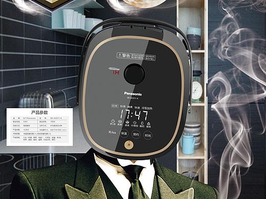 电饭煲展架（个人主页-ZMjU3MTIxMjA=） - 宣传物料 - 站酷设计师teather原创素材 - 站酷ZCOOL