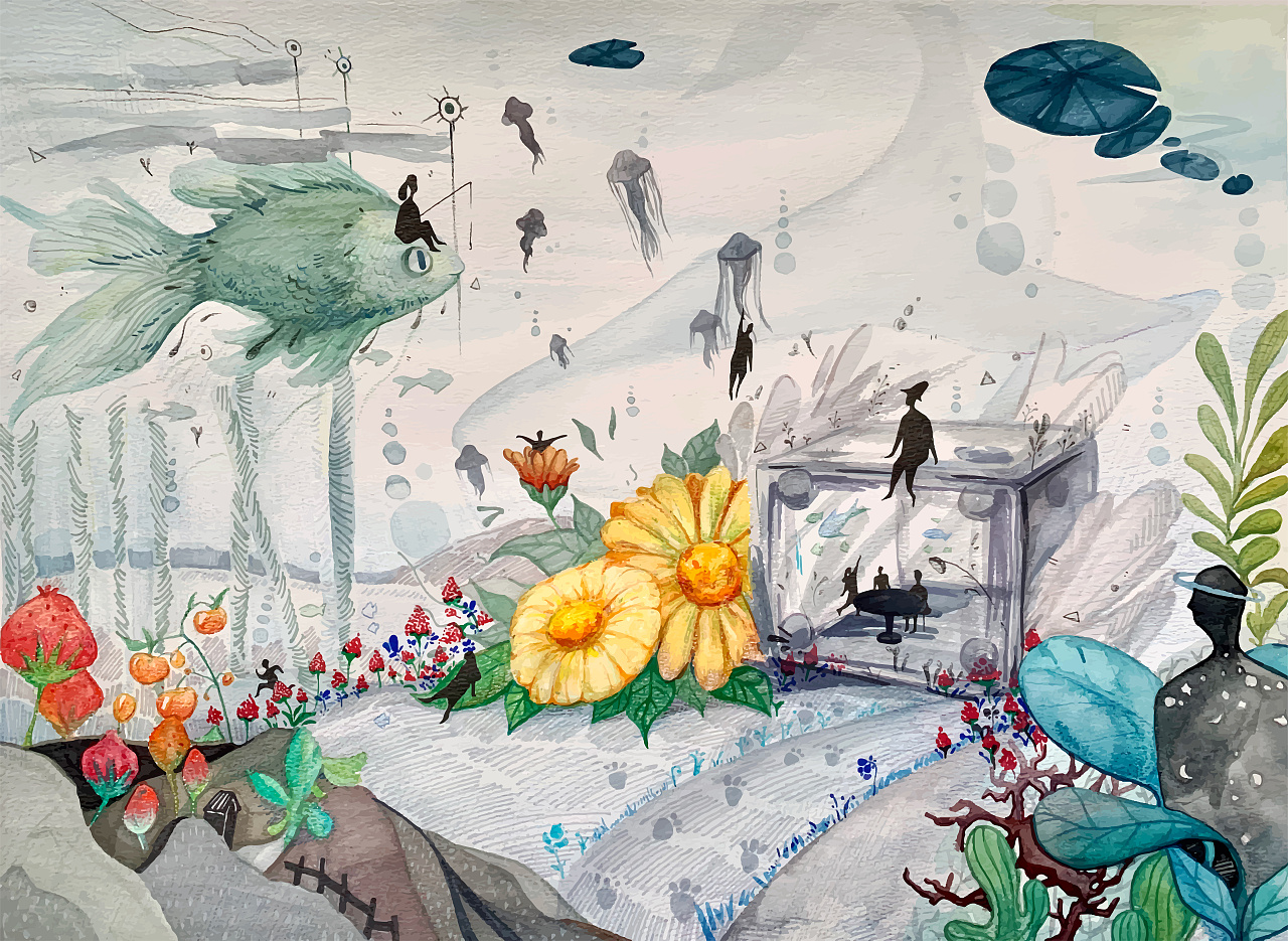 幻想插画（图ZMjI2MTkyMTM2） - 创作习作 - 站酷设计师Yanjnooo原创素材 - 站酷ZCOOL
