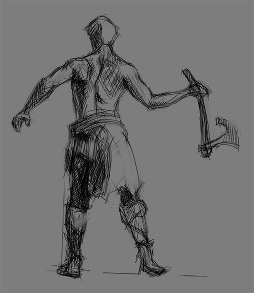 临摹斧头男（图ZMTM1MTU3MjA=） - 创作习作 - 站酷设计师Hinata0801原创素材 - 站酷ZCOOL