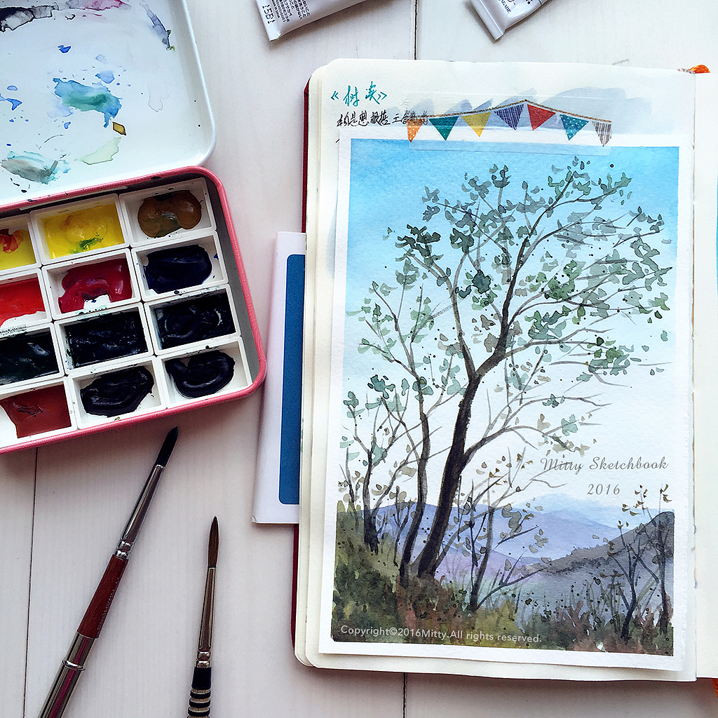 【米蒂速写本子】想来一场说走就走的旅行（图ZNTg0MjU4NTI=） - 商业插画 - 站酷设计师Mitty_米蒂原创素材 - 站酷ZCOOL