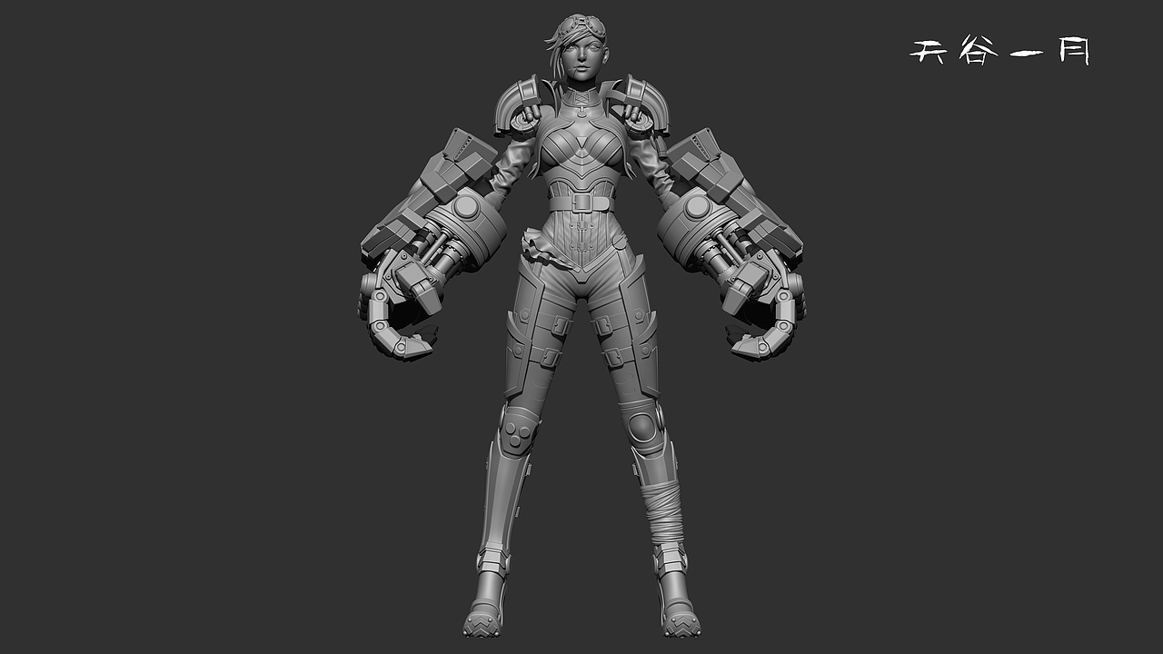 英雄联盟皮城执法官模型