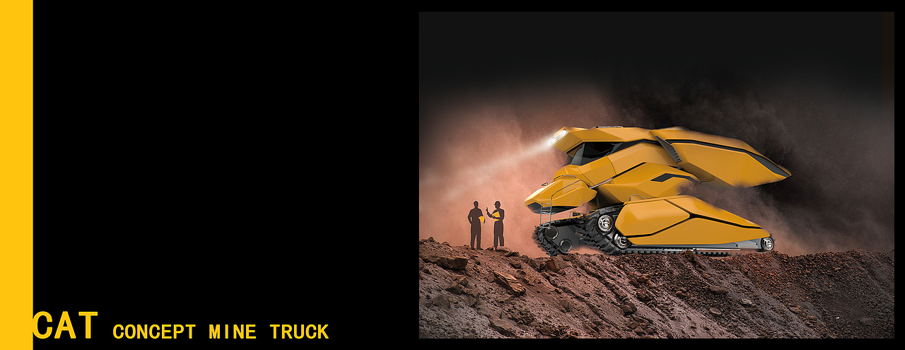 概念矿山卡车设计 ——CAT TRANRACLES [ 坦途 ]（图ZOTc3MzcyOTY=） - 交通工具 - 站酷设计师BLKAGT黑石原创素材 - 站酷ZCOOL