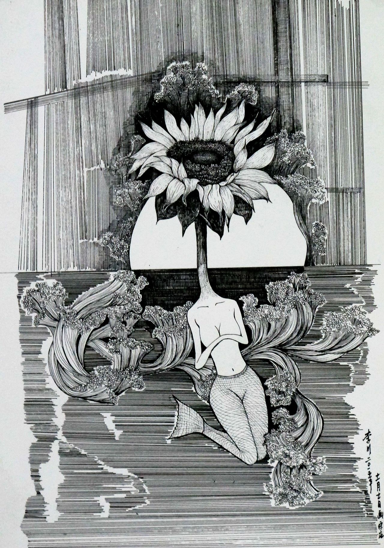 黑白品质,灵心自由(图ZNDE3NjI2ODQ=) - 绘画 - 站酷设计师李川李不川原创素材 - 站酷ZCOOL