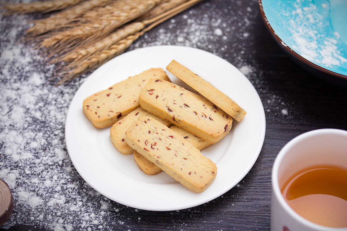 零食摄影两组 蔓越莓饼干摄影 肉松饼 食物静物摄影