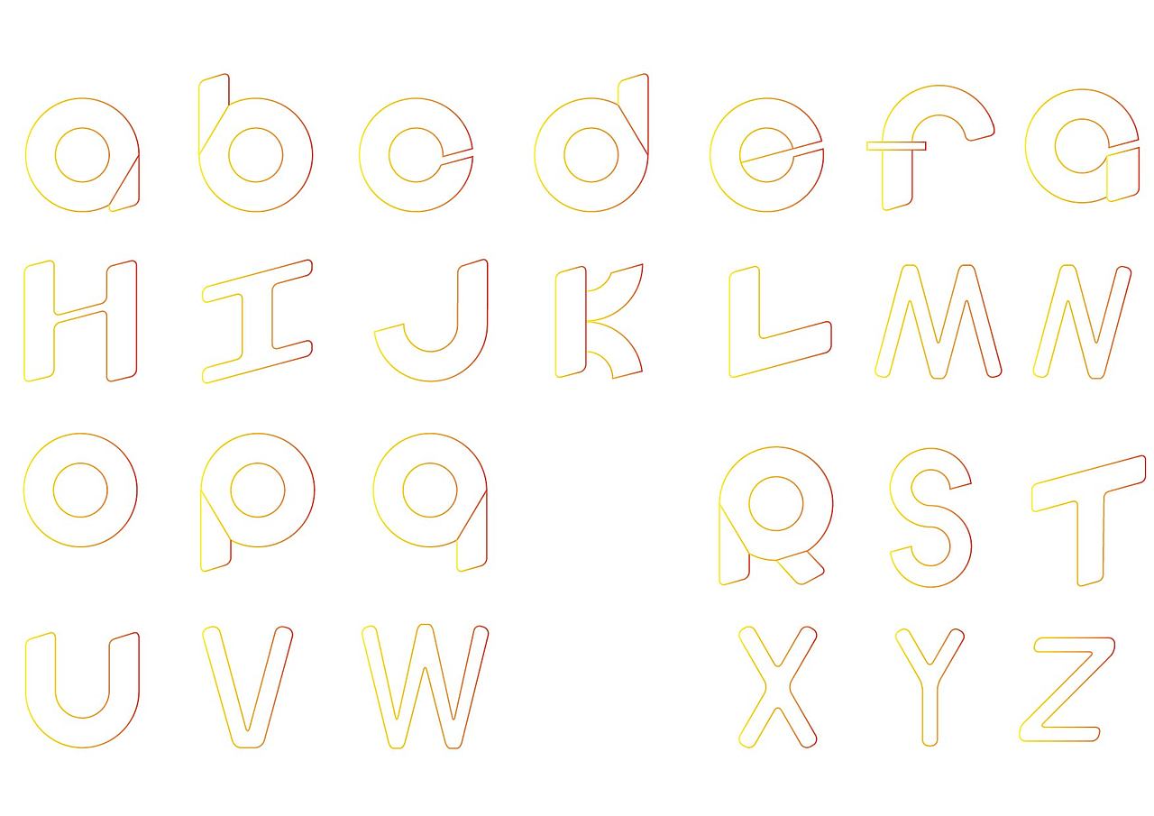 第一次字体设计（图ZODk2NDg3NjA=） - 字体/字形 - 站酷设计师RabbitX原创素材 - 站酷ZCOOL