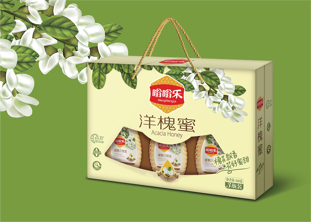 嗡嗡乐:槐花飘香,花好蜜甜(图ZMjI5MTIwNTM2) - 包装 - 站酷设计师智多邦原创素材 - 站酷ZCOOL