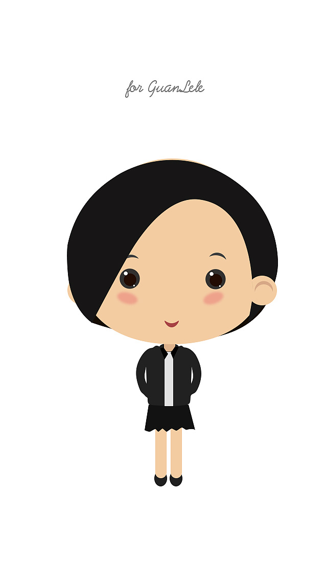 扁平化人物肖像