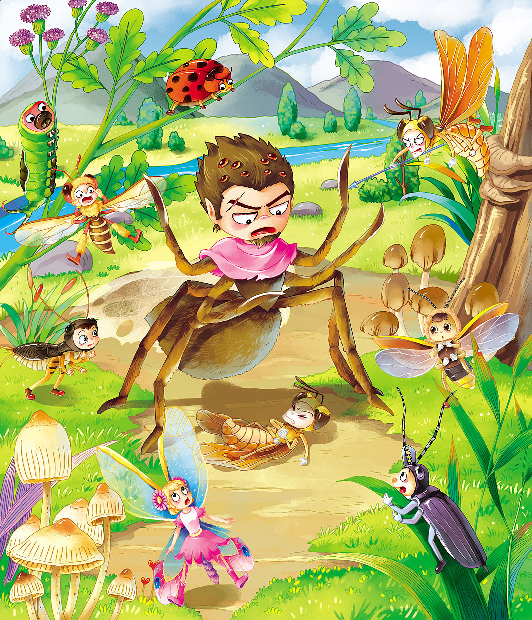 昆虫小说封面|插画|商业插画|魏虹 - 原创作品 - 站酷 (zcool)