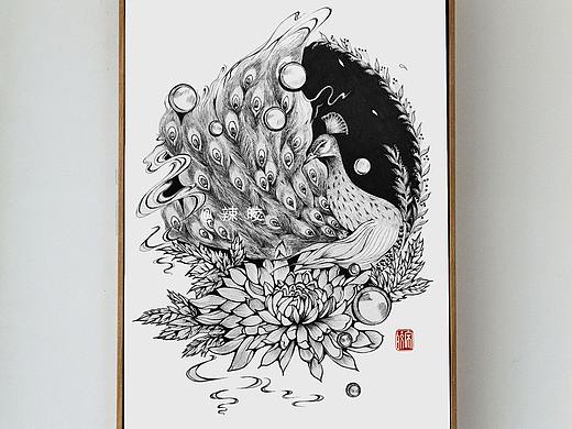 原创针管笔线描作品 | 寒露