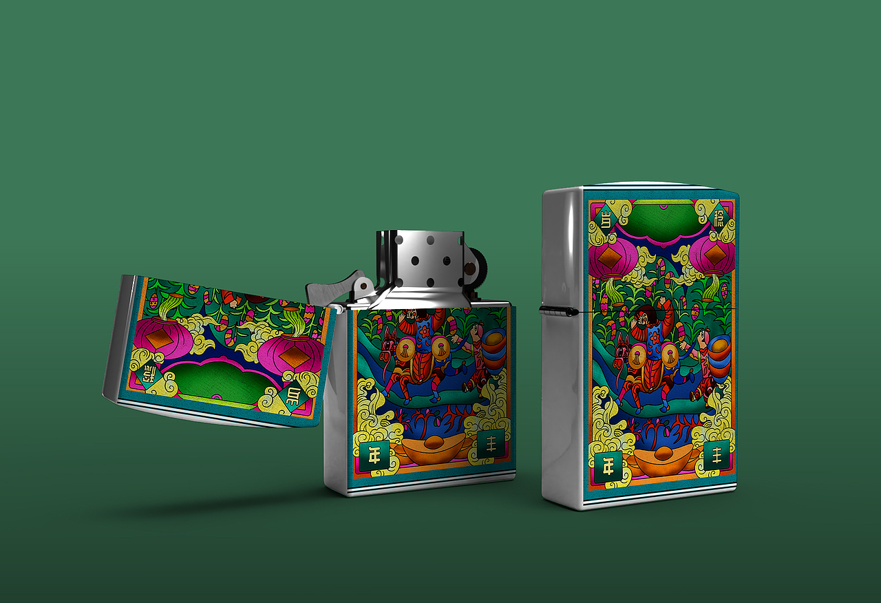 “安塞农民画”文创插画设计