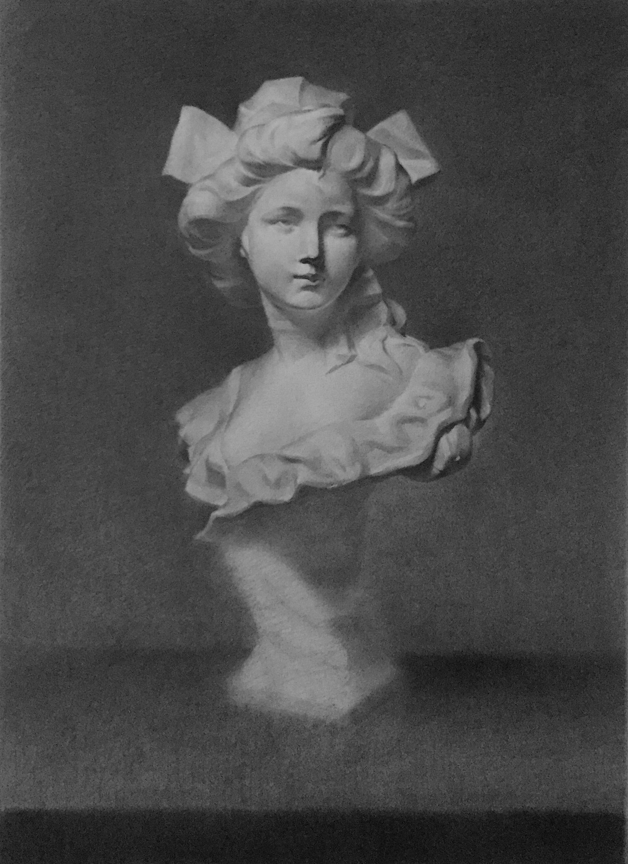 素描石膏像《少女胸像》