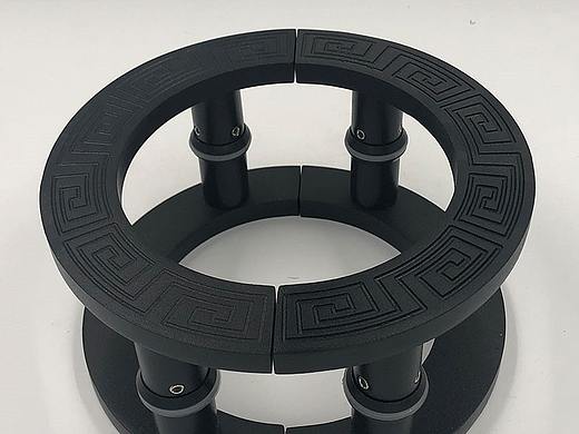 仿古中式雕刻大门拉手半圆古铜祥云拉手有框玻璃门扶手