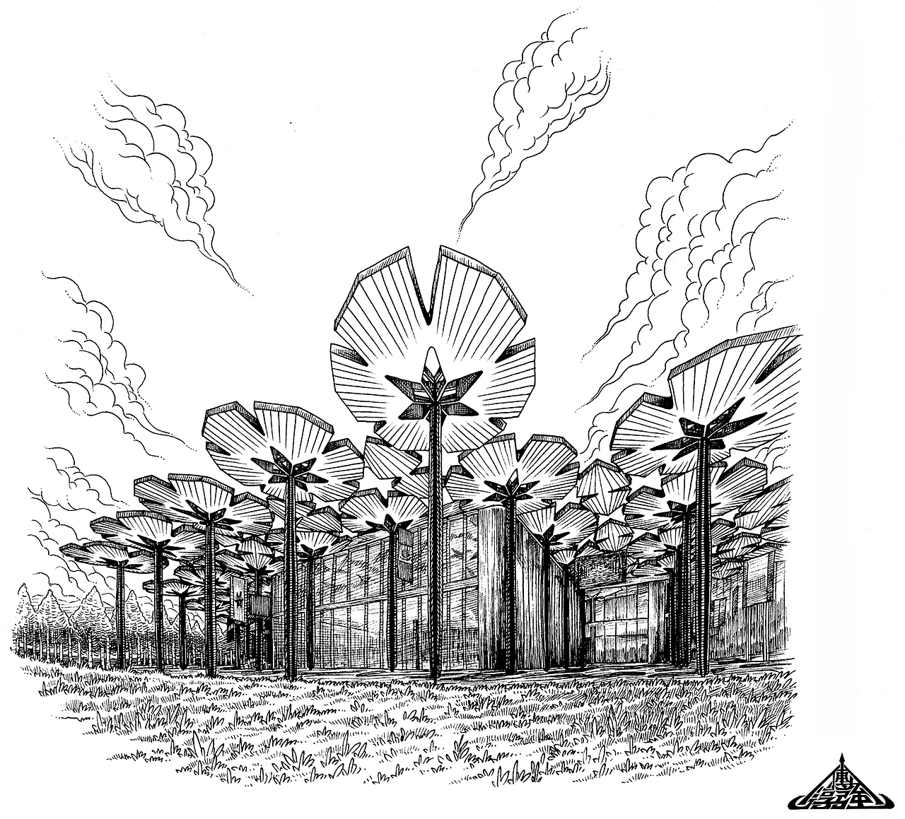 一组手绘建筑（商稿）（图ZMTYxMzM0OTEy） - 商业插画 - 站酷设计师傅淳强画者之旅原创素材 - 站酷ZCOOL