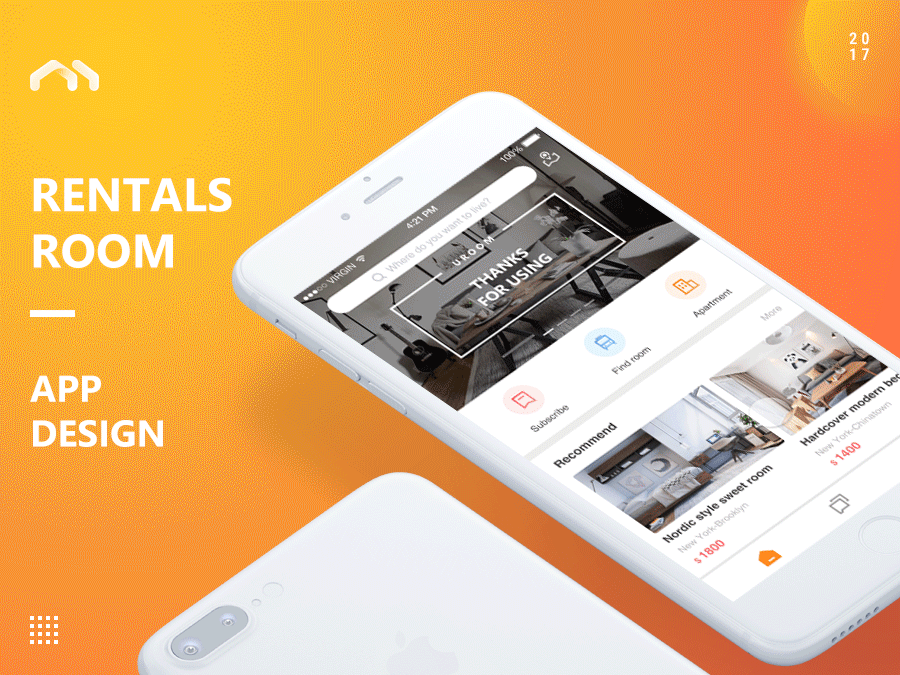 UROOM APP DESIGN | 简洁高效的租房应用（图ZNzg1OTQ3OTY=） - APP界面 - 站酷设计师Rabbit_Two原创素材 - 站酷ZCOOL