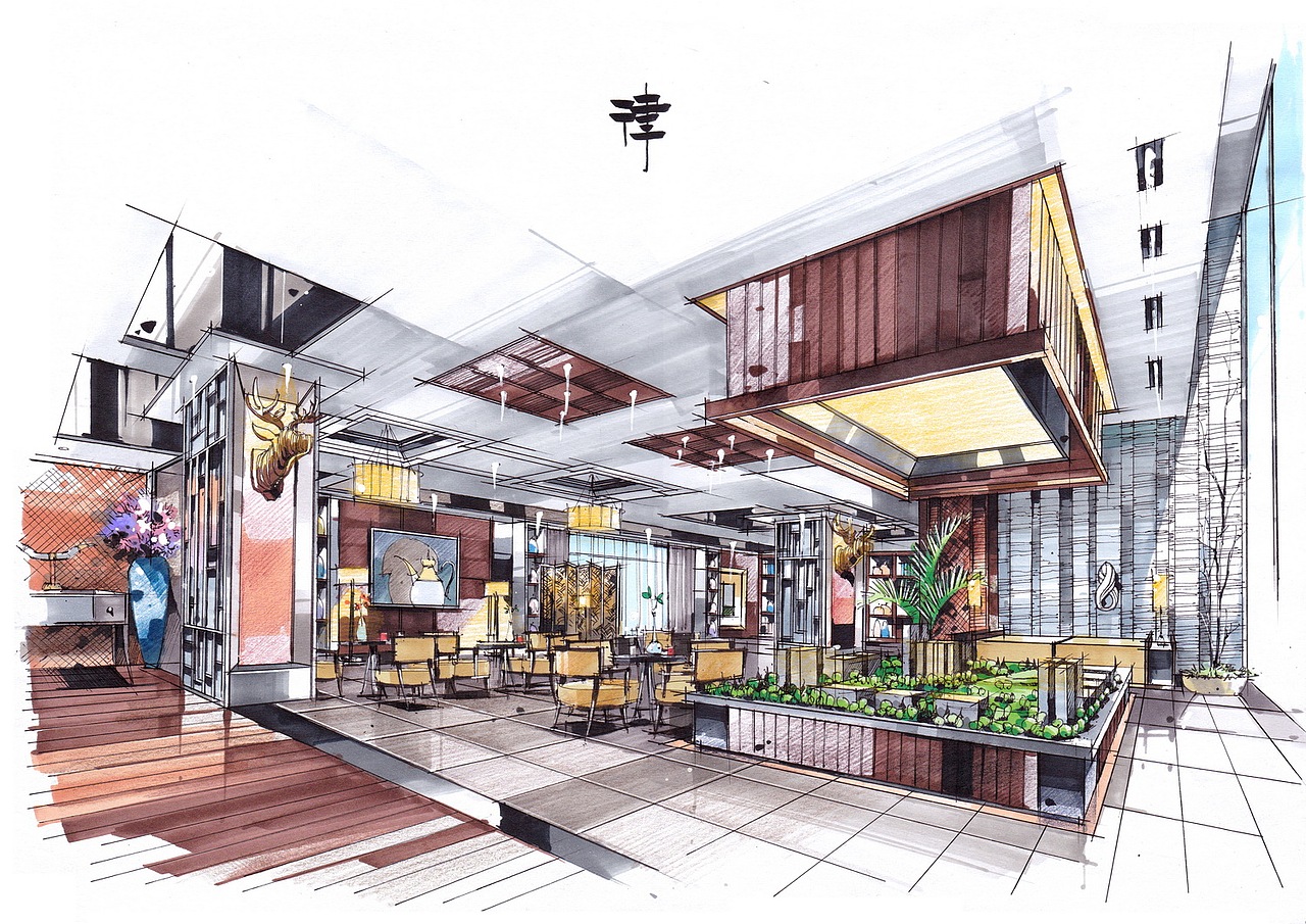 吕律谱室内手绘作品卓越手绘