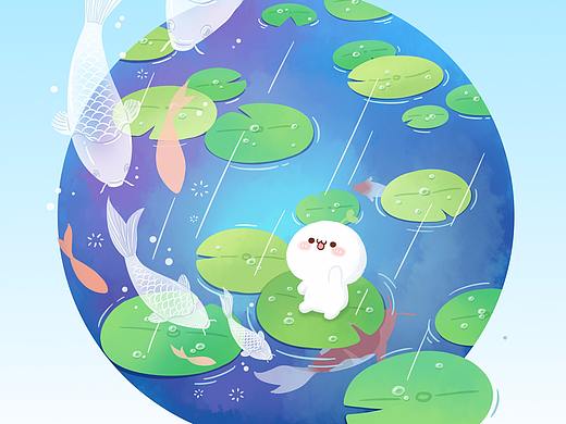 团子节气插图（个人主页-ZMjkzOTcyMjg=） - 创作习作 - 站酷设计师胖葱原创素材 - 站酷ZCOOL