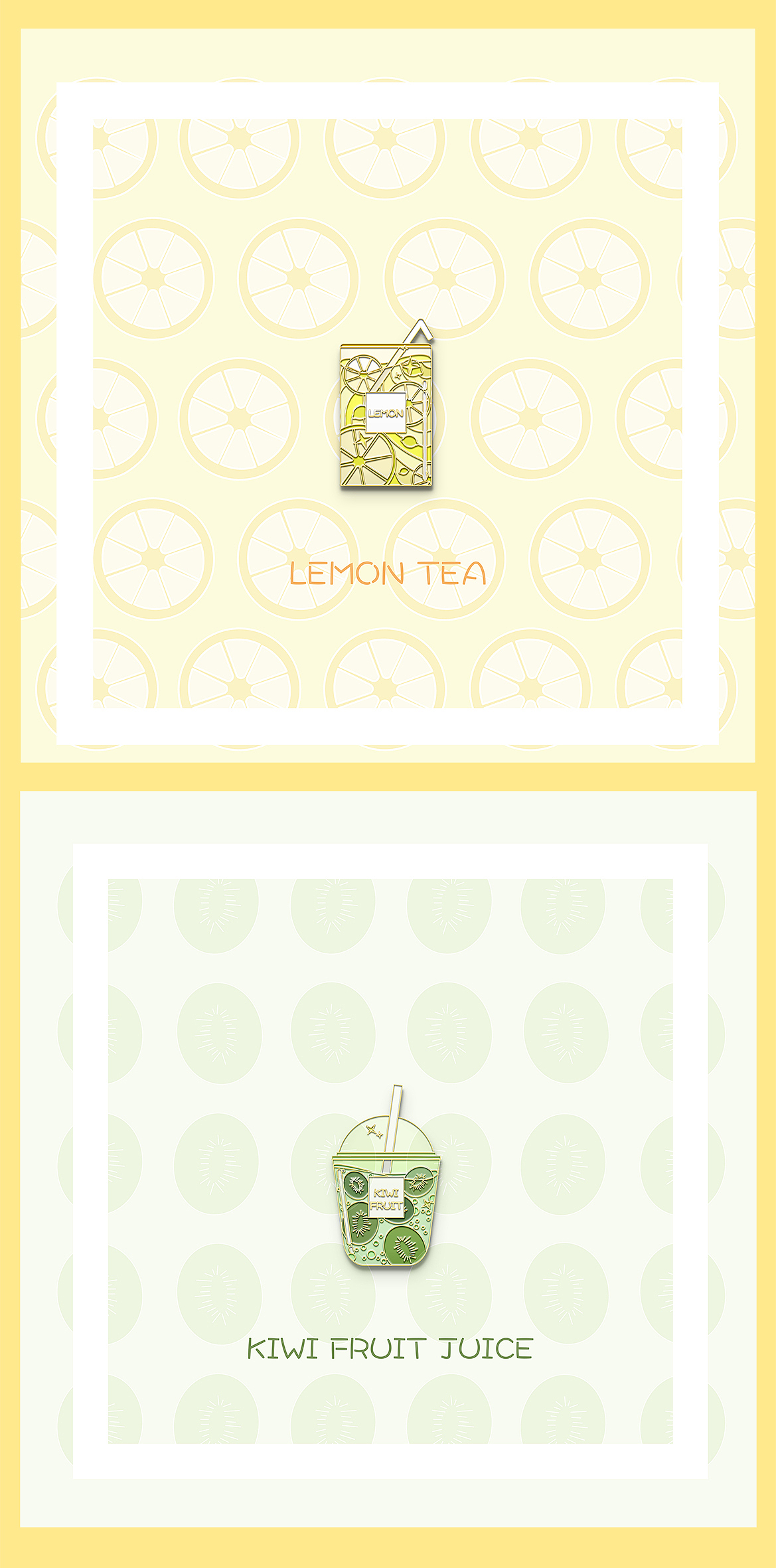 水果派对*金属徽章设计