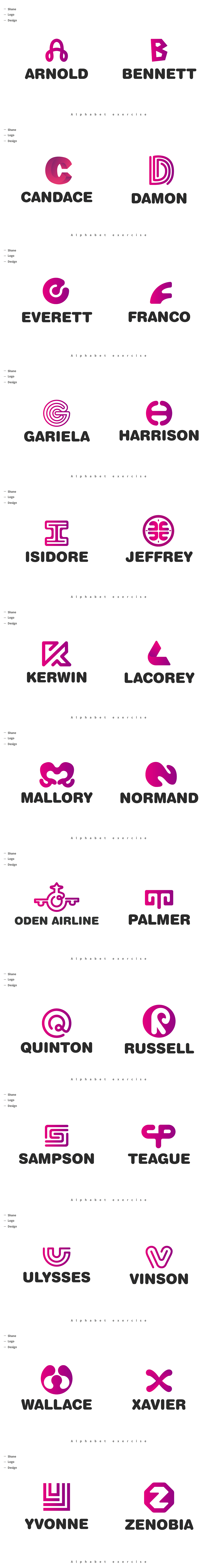 字母logo設(shè)計練習(xí)（圖ZMTQ0Mjk1ODIw） - Logo - 站酷設(shè)計師Shane0124原創(chuàng)素材 - 站酷ZCOOL