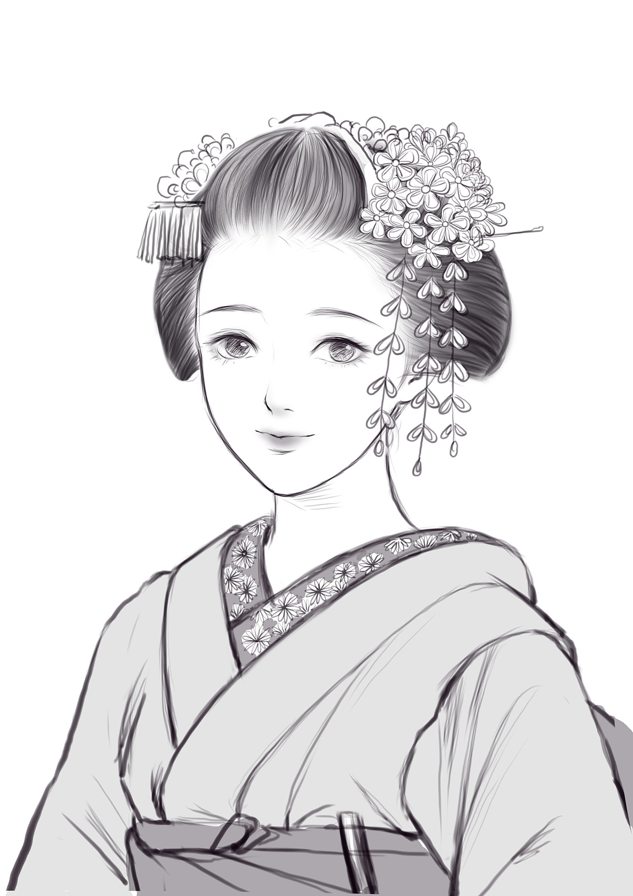 原创作品《艺伎》