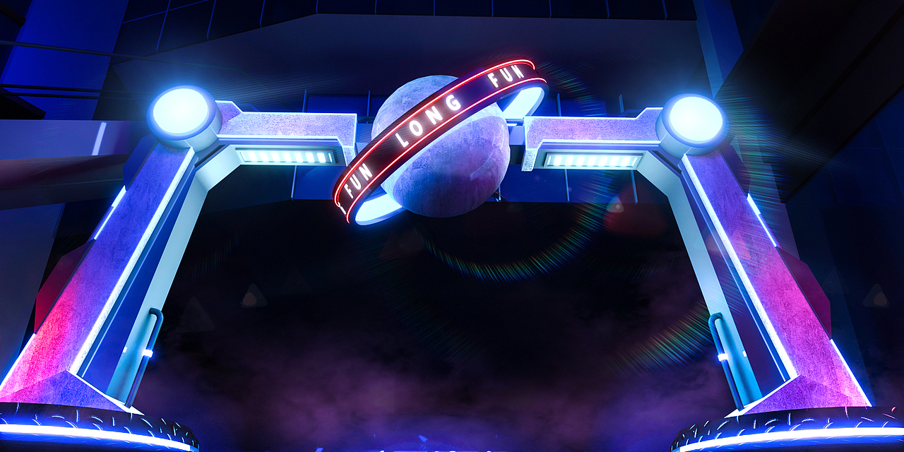 LONG FUN开业美陈（图ZMjgyNDU3Mzk2） - 场景 - 站酷设计师吃一个甜甜圈原创素材 - 站酷ZCOOL