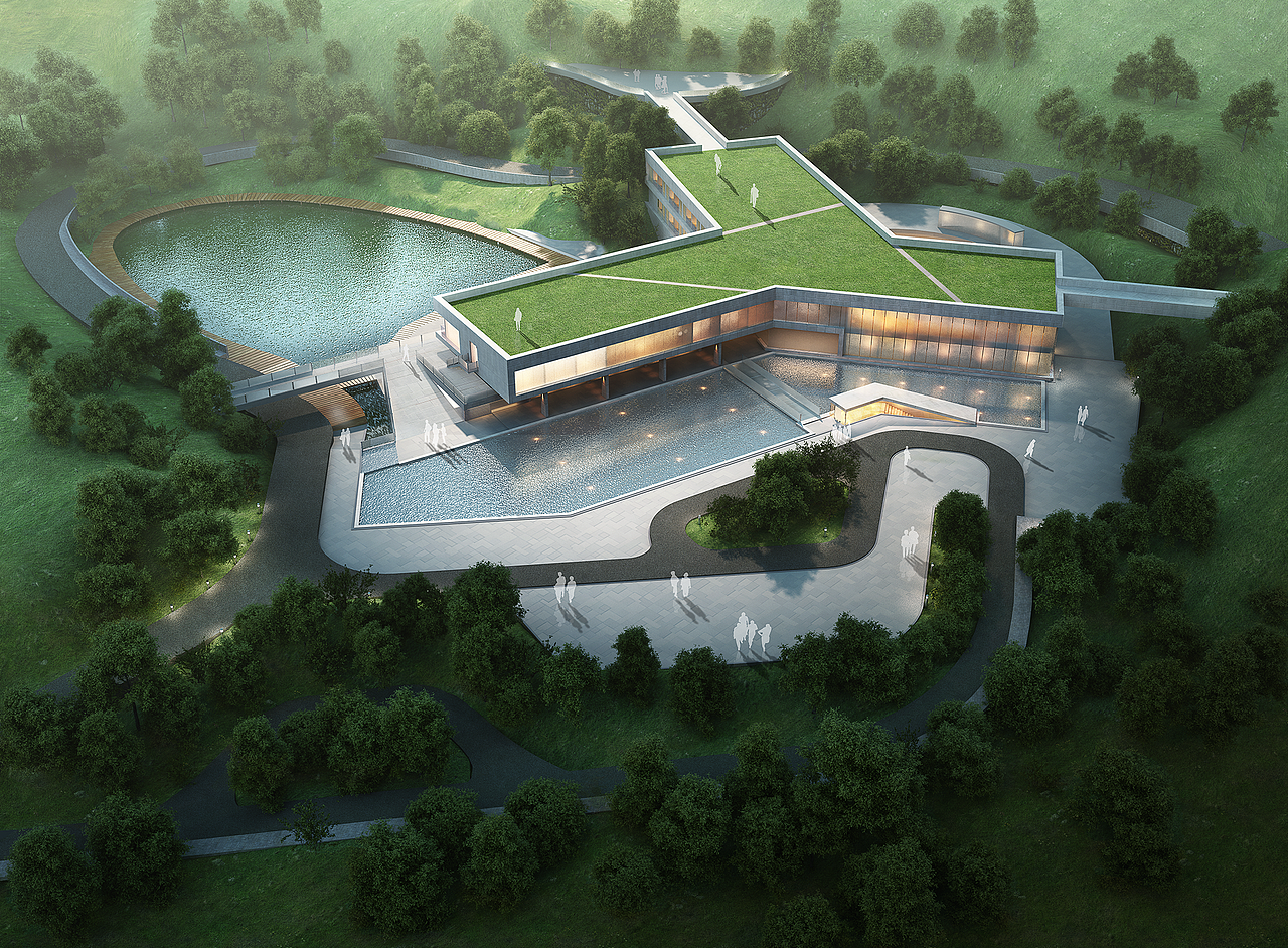 北京商业建筑 顶视