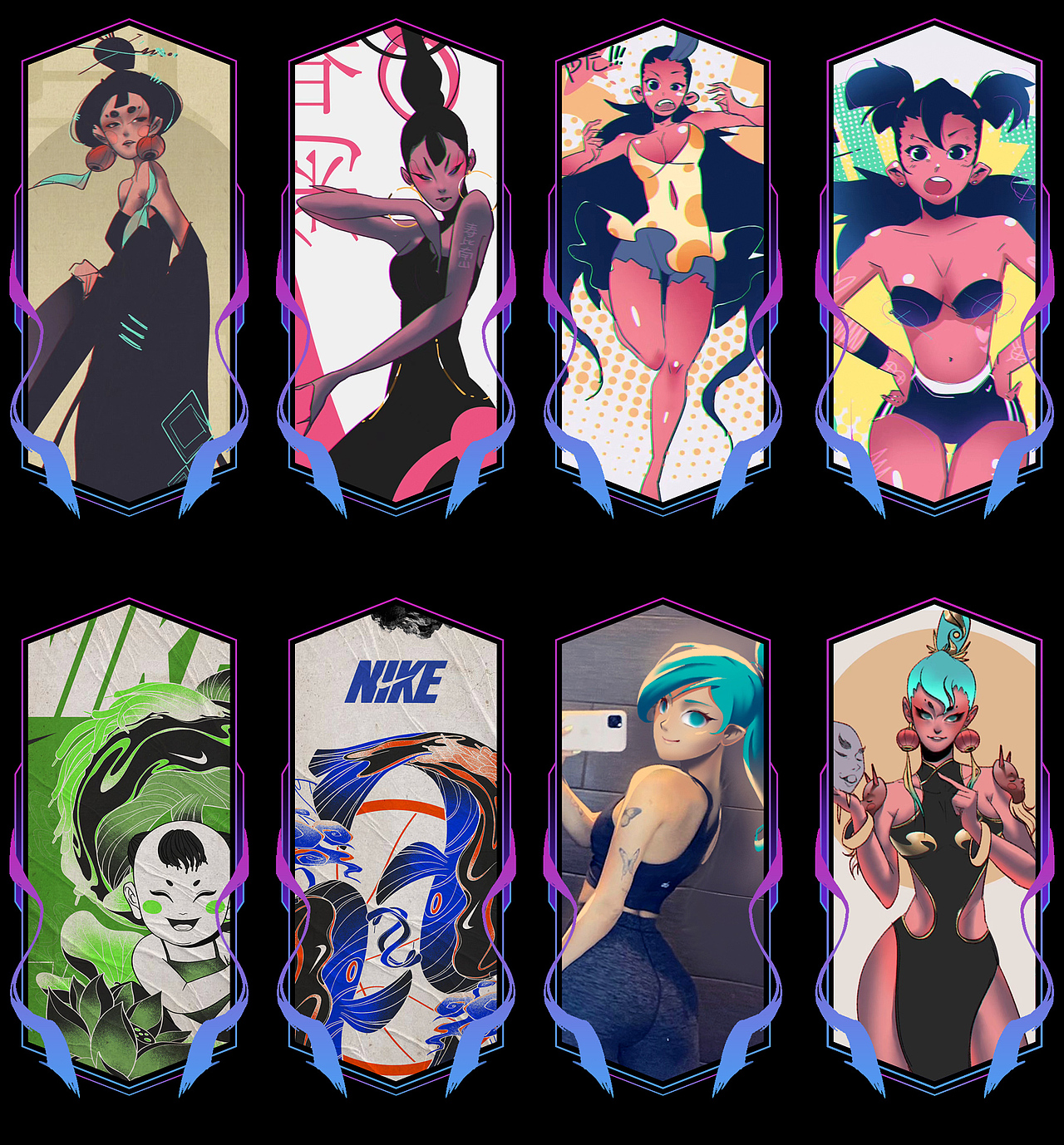 柴霖霖插画2020年度总结-SHOCK3 2020（图ZMjM3MzEwNjQ4） - 艺术插画 - 站酷设计师柴霖霖原创素材 - 站酷ZCOOL