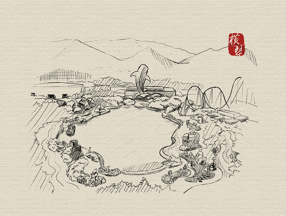 手绘横琴（图ZNDY3Mjg2MTY=） - 商业插画 - 站酷设计师不吃鱿鱼mm原创素材 - 站酷ZCOOL