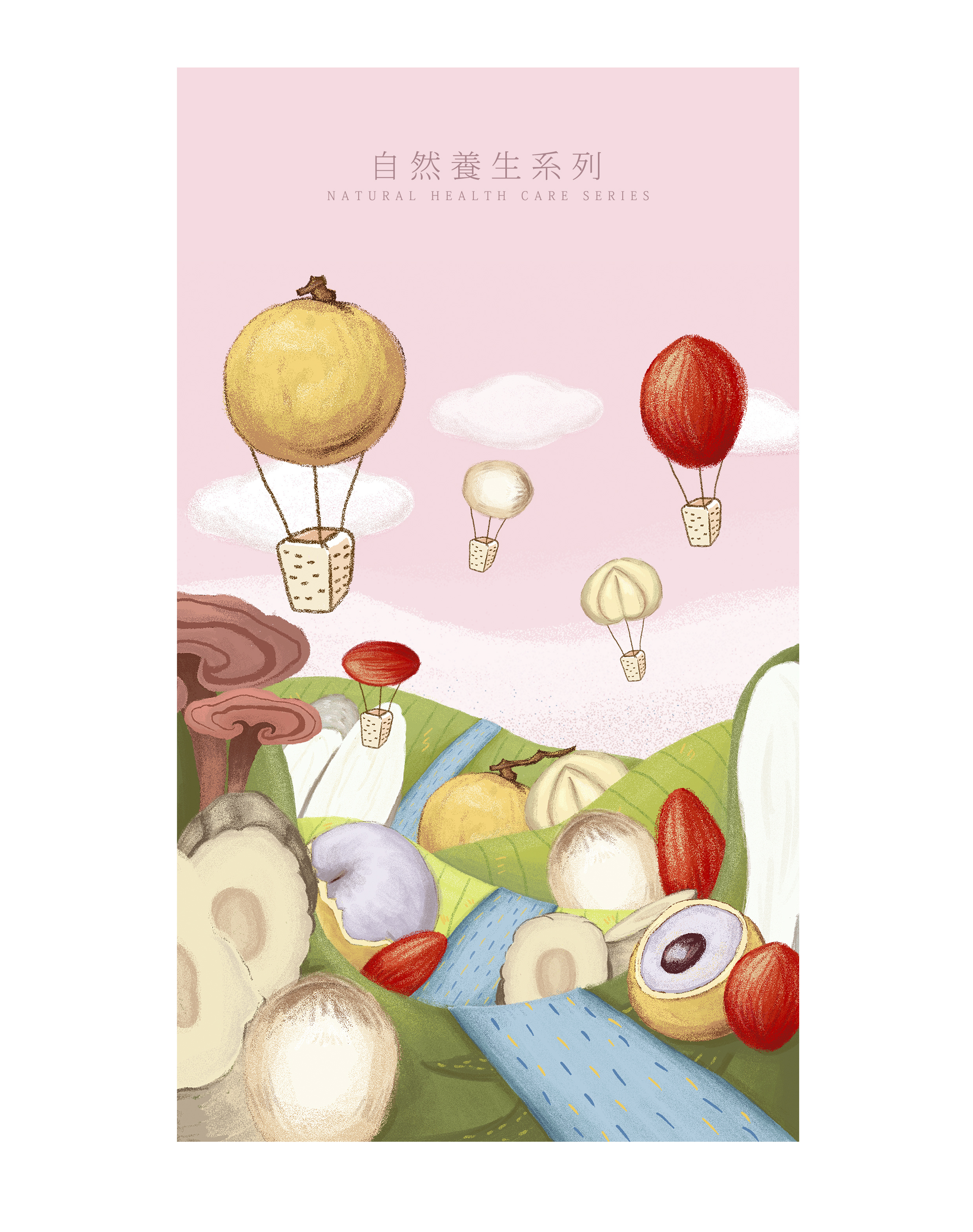 中药汤料插画包装设计-毕设-一城汤集