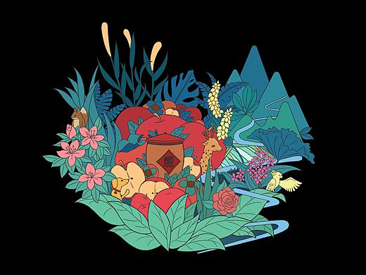 固泰集團產(chǎn)品新包裝（個人主頁-ZNDA3NDcwMjg=） - 商業(yè)插畫 - 站酷設計師神木君原創(chuàng)素材 - 站酷ZCOOL