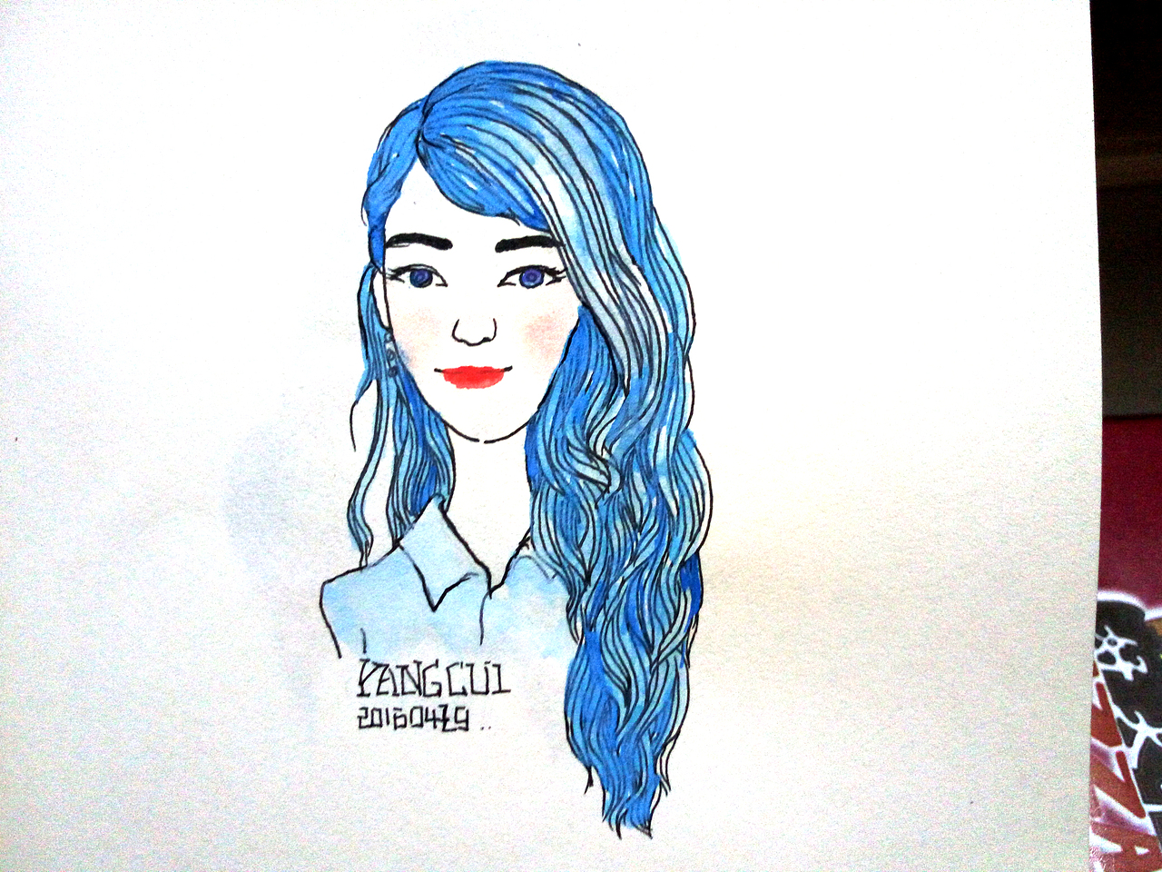 人物手绘（图ZNjA4NTM3MDA=） - 单幅漫画 - 站酷设计师脆脆_原创素材 - 站酷ZCOOL