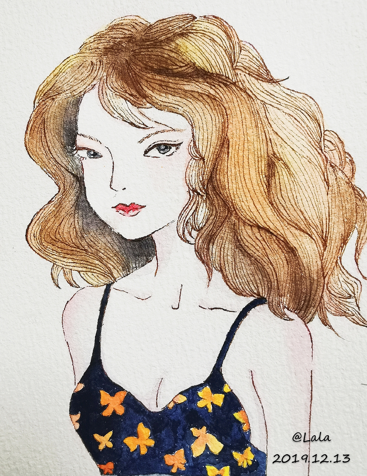 金发美女|纯艺术|绘画|魔拉拉_原创作品-站酷zcool