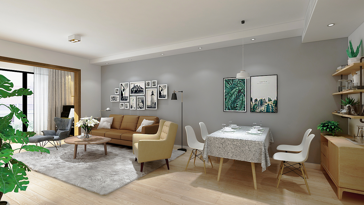 北欧原木系（图ZMTE0OTQ2MDg0） - 家装设计 - 站酷设计师设计曹亚丽原创素材 - 站酷ZCOOL