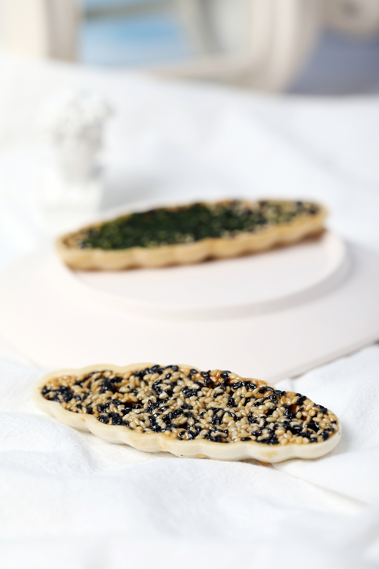 芝士仙贝糯米船 脆香酥 ins风拍摄