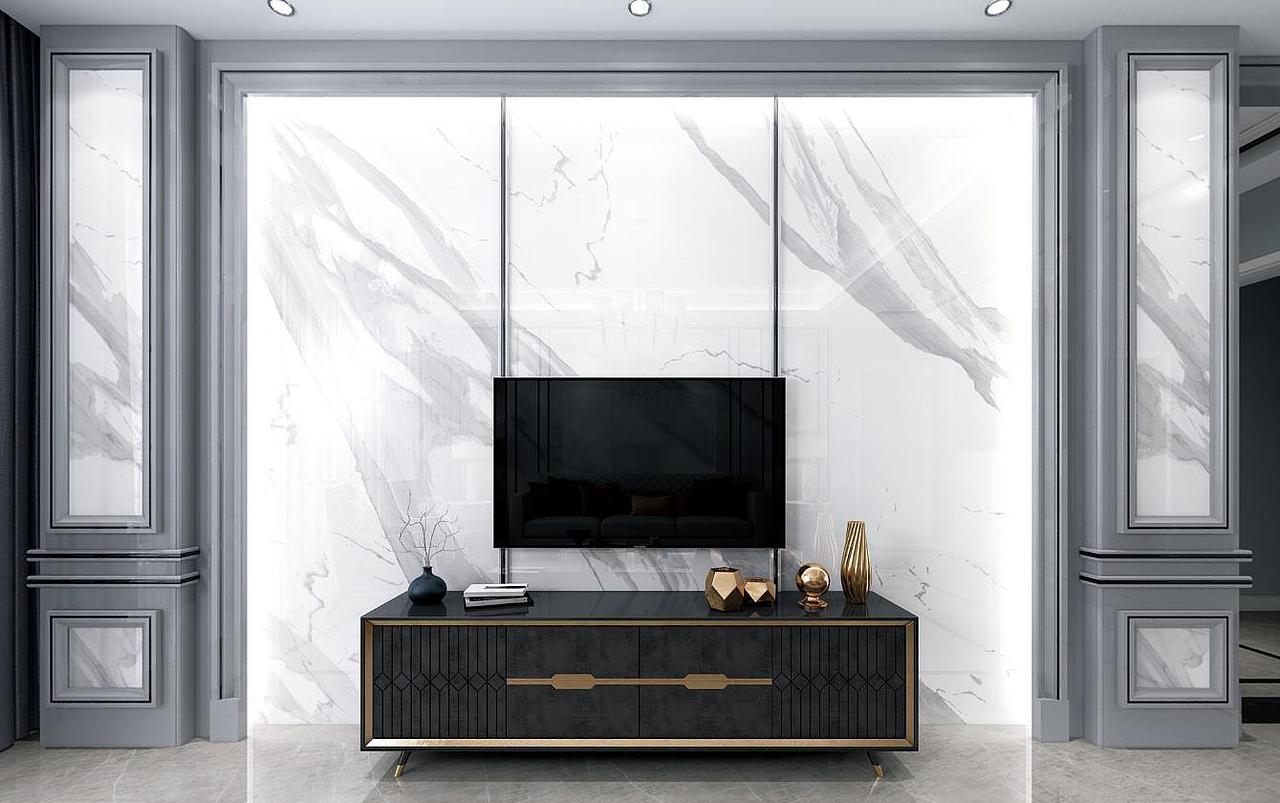 2020年客厅流行款电视背景墙装修风格