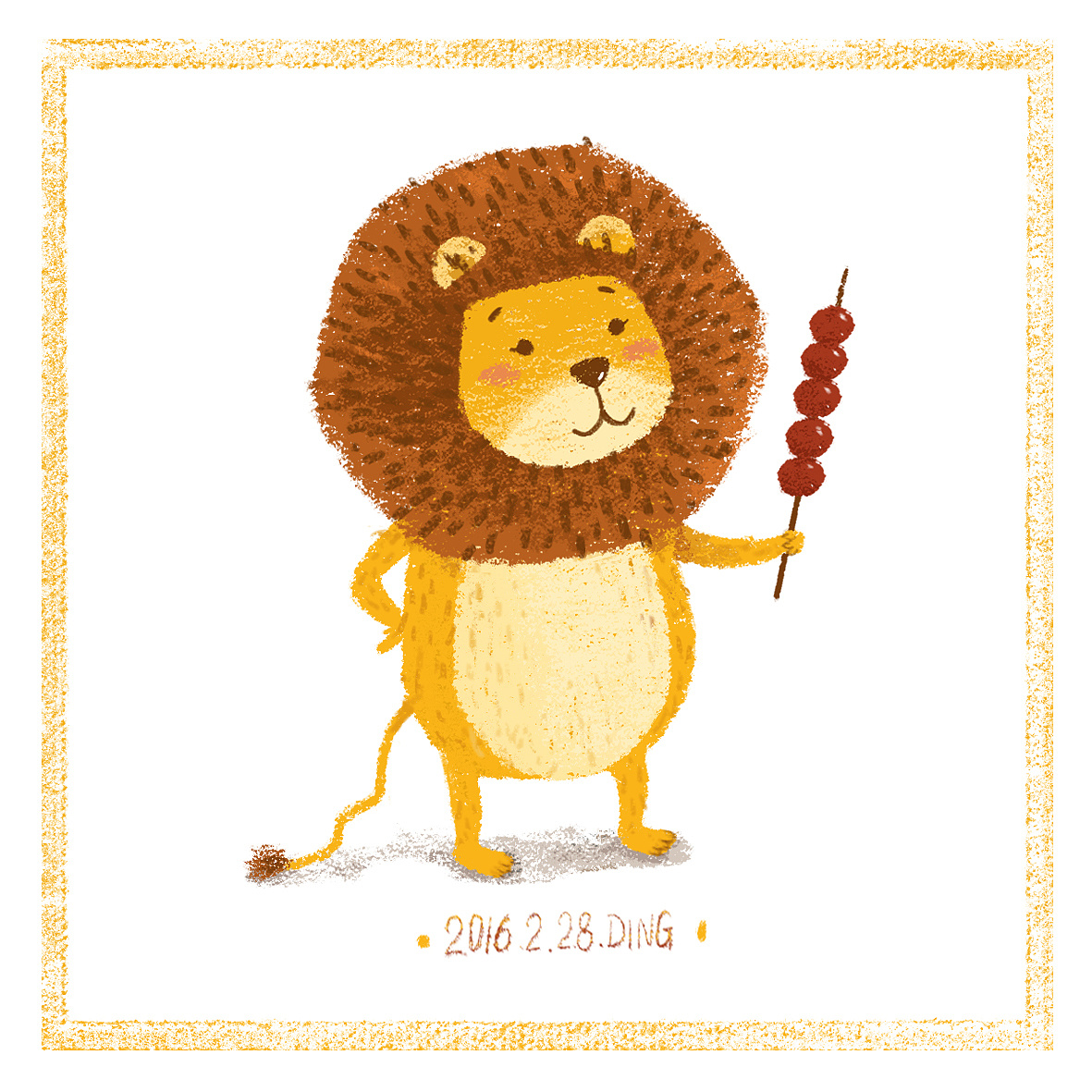 插画每日一图ps电脑手绘小动物2