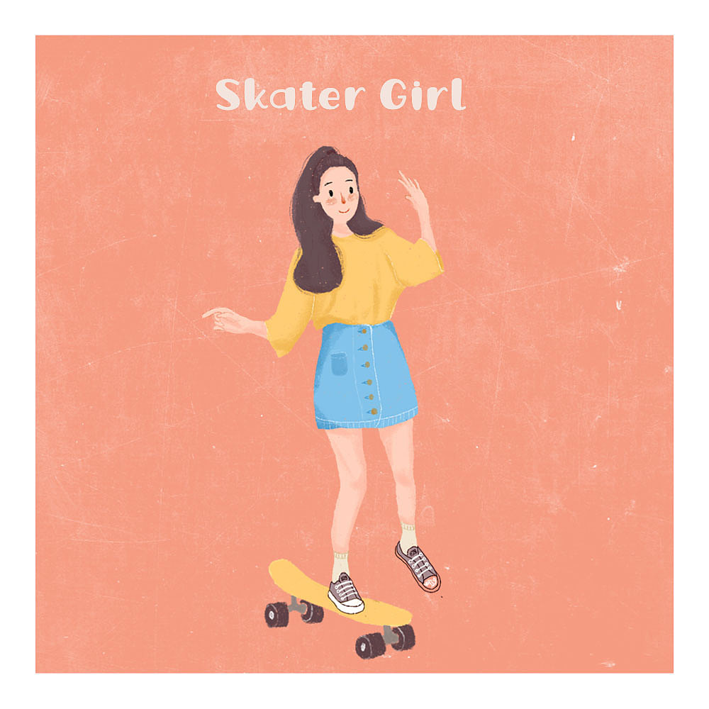 「人物插画」——女孩（图ZMTM1NzY3MDEy） - 创作习作 - 站酷设计师比梦还遥远原创素材 - 站酷ZCOOL