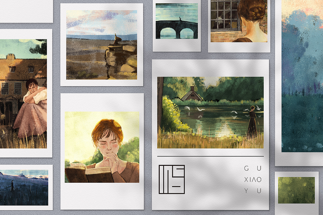 《傲慢与偏见》插画｜合集（图ZMjM2OTY4ODk2） - 创作习作 - 站酷设计师顾小屿原创素材 - 站酷ZCOOL