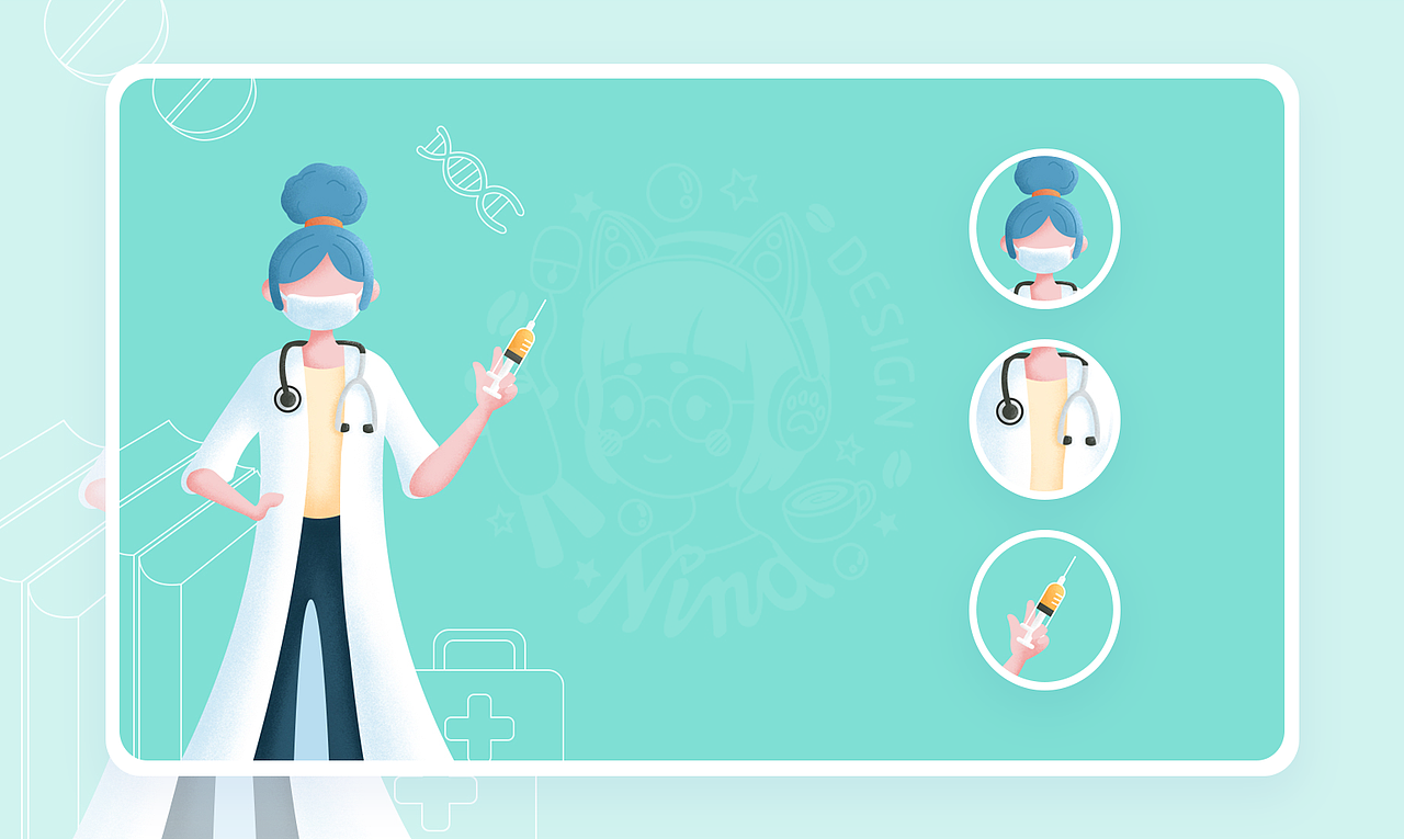 产品中心项目-封面banner图插画整理（图ZMjYxNjkzNDUy） - 商业插画 - 站酷设计师Nina怪兽青原创素材 - 站酷ZCOOL