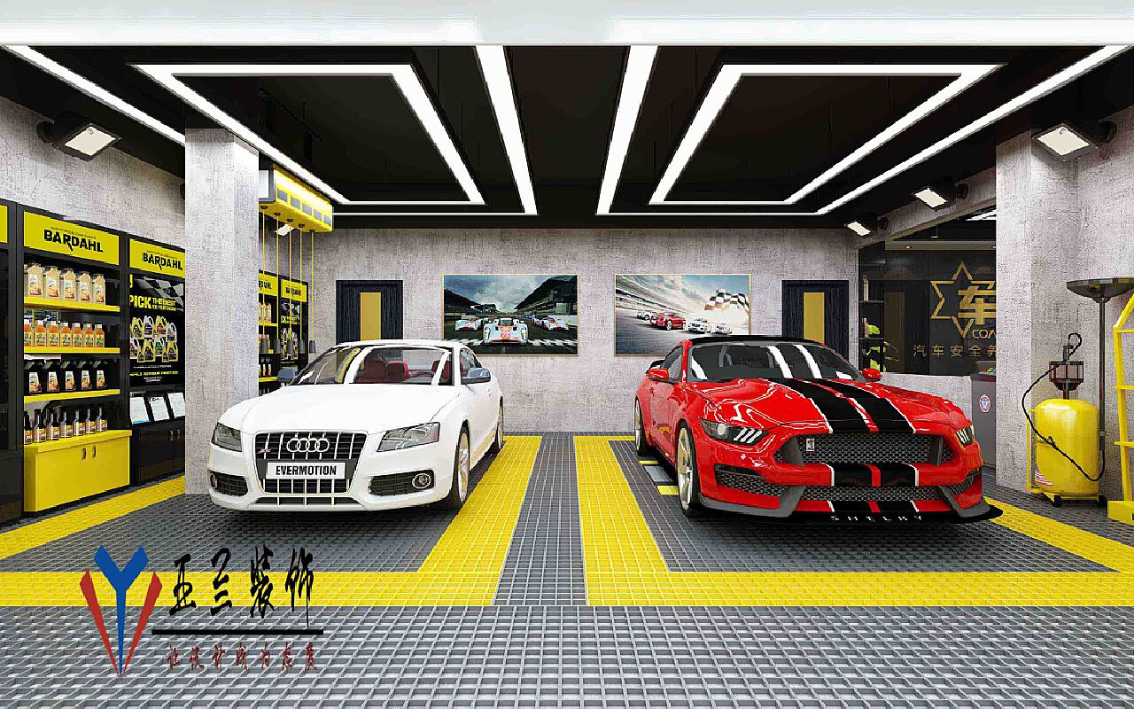 军事风格汽车美容店|空间|室内设计|leungchiu - 原创作品 - 站酷 (ZCOOL)