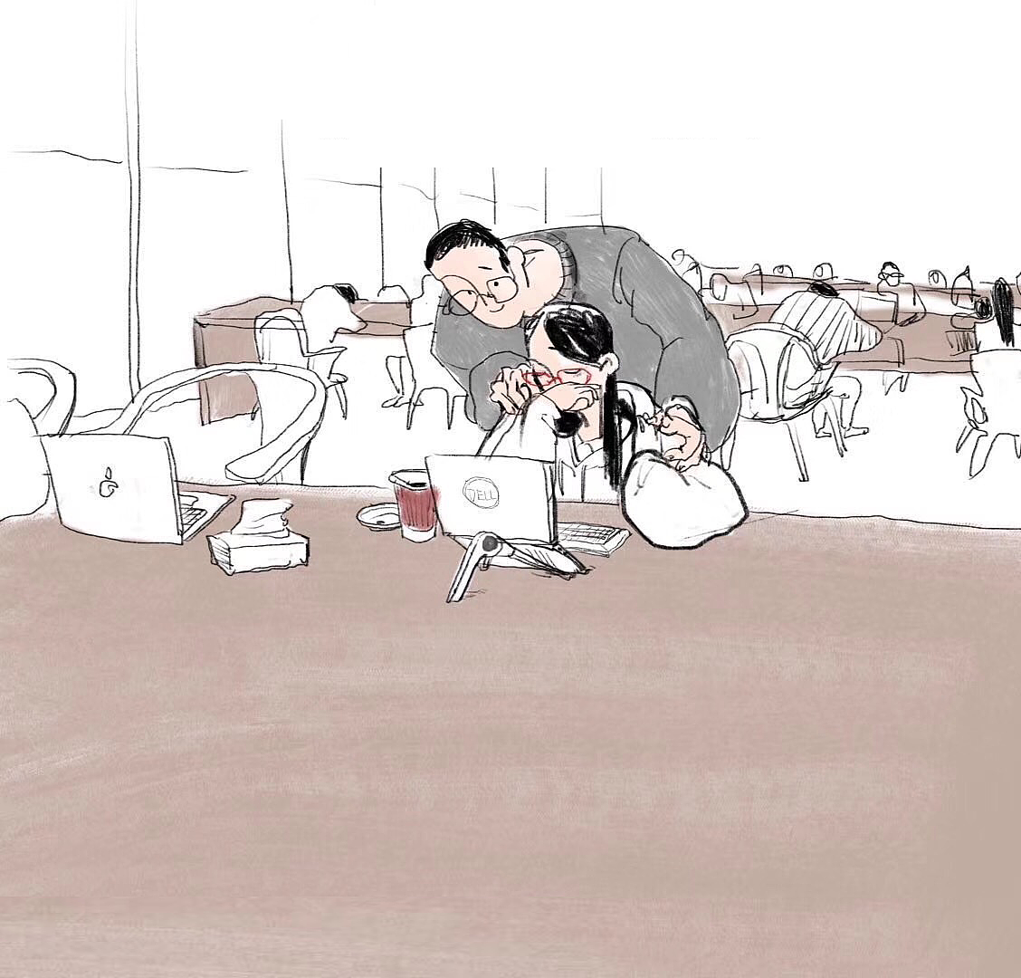 清华情侣观察日记（图ZMjU4NTcxOTE2） - 商业插画 - 站酷设计师WJiao原创素材 - 站酷ZCOOL
