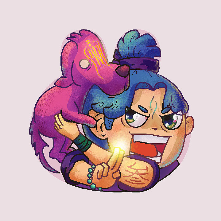 Q版封神（图ZMjE4OTU0ODg0） - 新锐潮流插画 - 站酷设计师叉咻个包原创素材 - 站酷ZCOOL