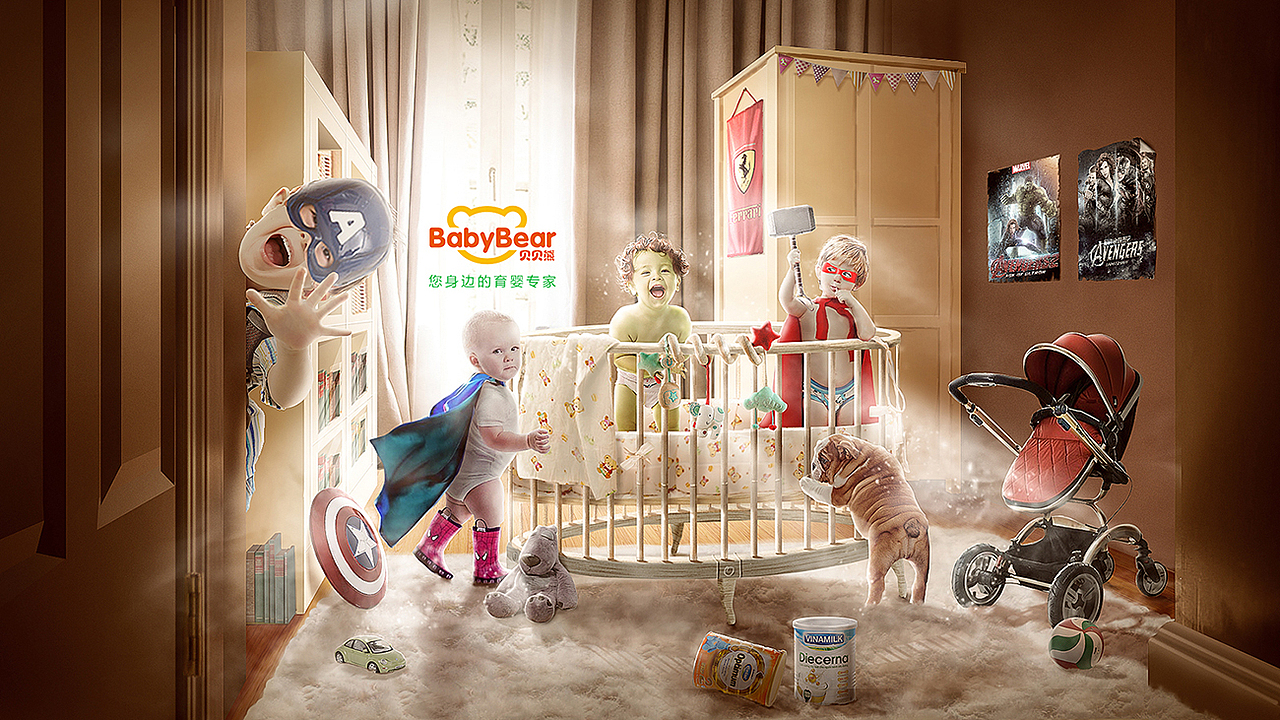 场景全是自己拼接的