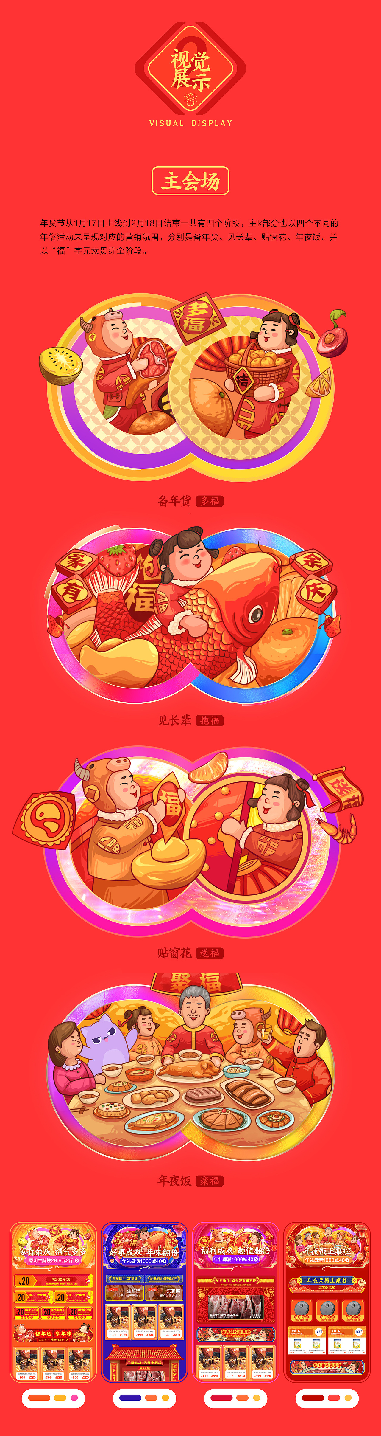 京东生鲜年货节视觉总结