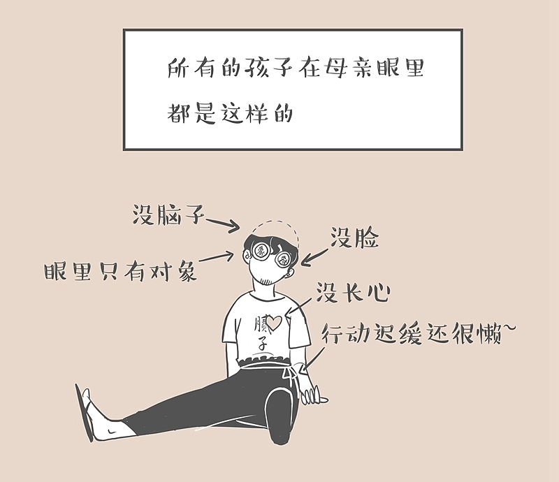 小剧场！妈！我脸呢？《和老妈的日常》（图ZODE2NTQ4MTY=） - 绘本 - 站酷设计师画漫画的阿达原创素材 - 站酷ZCOOL