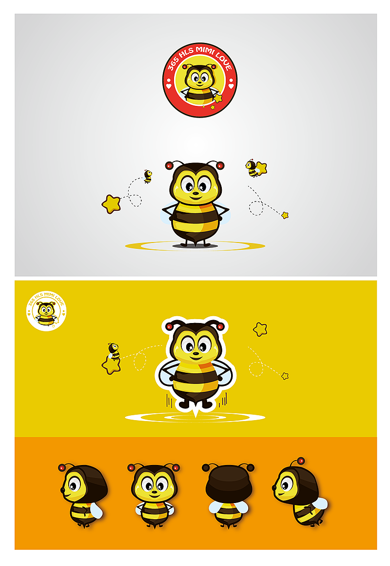 小蜜蜂【卡通形象设计】表情