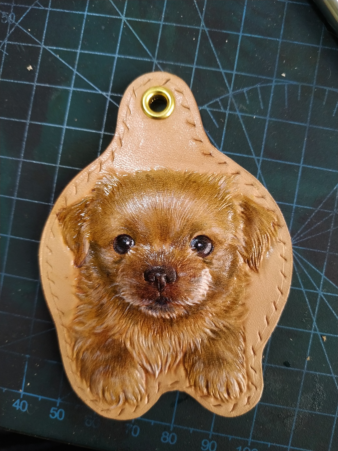 皮雕宠物牌 纪念狗子