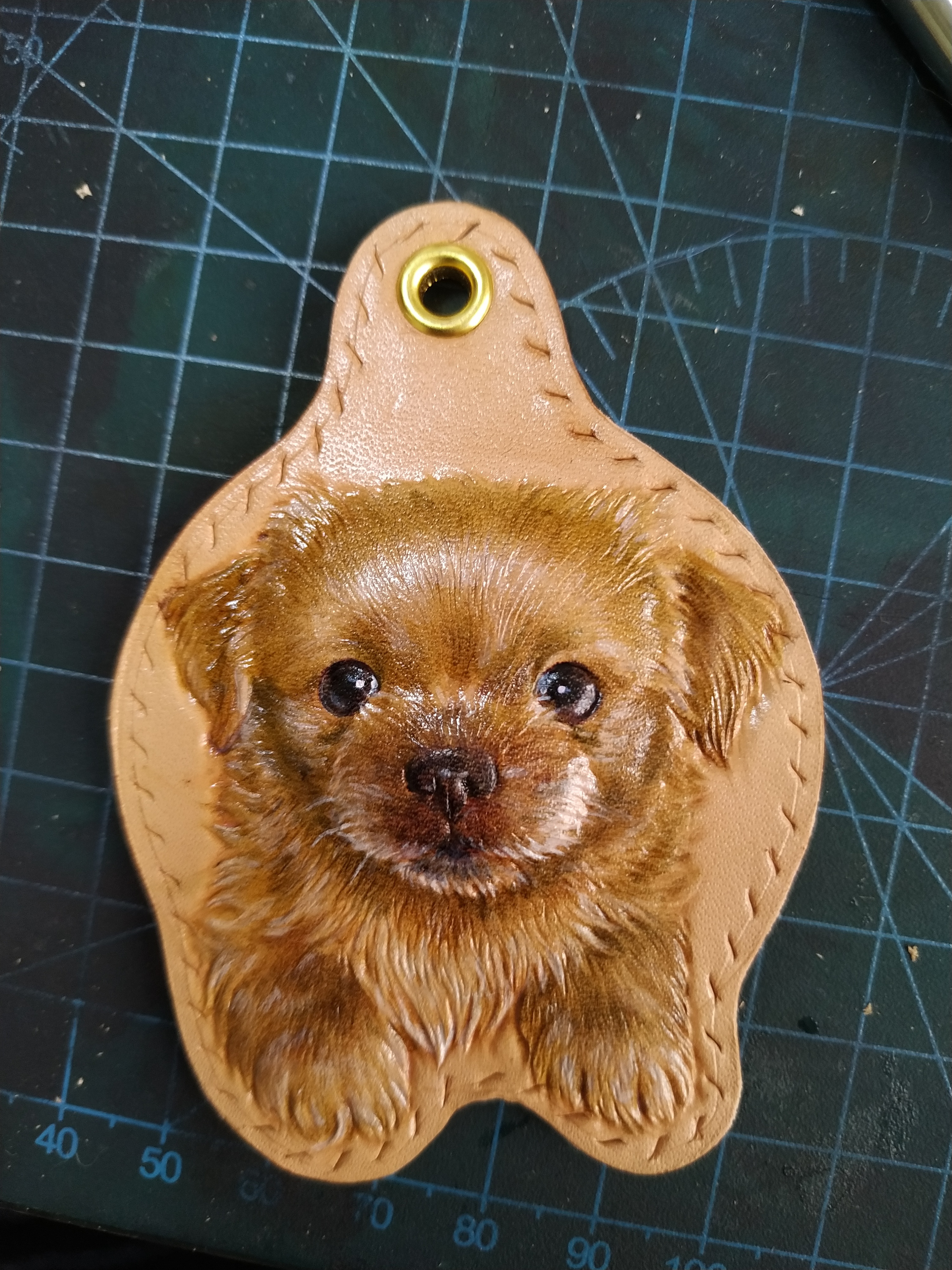 皮雕宠物牌 纪念狗子