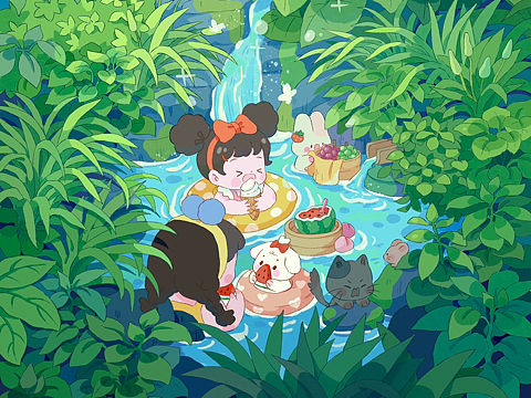 最近画的植物主题插画合集