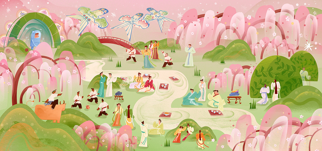 节日（图ZMjkzMjg5NTIw） - 艺术插画 - 站酷设计师.宁静.原创素材 - 站酷ZCOOL